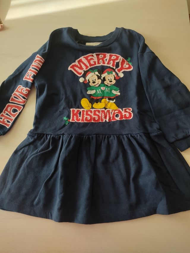 Vestido de Mickey y Minnie Navidad 118 ctms
