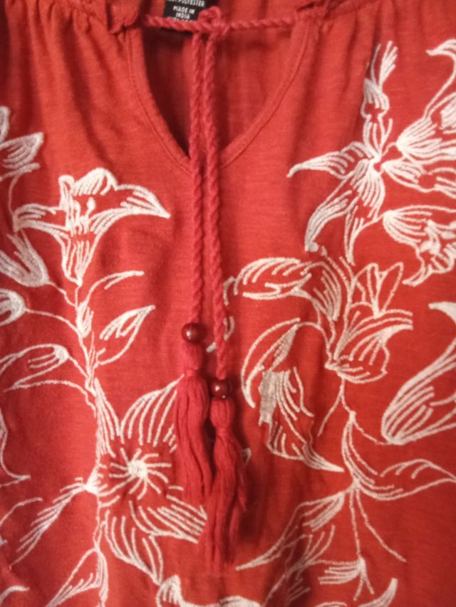 Túnica naranja hippie XL style co