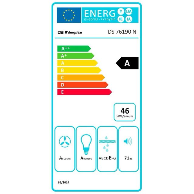 Campana decorativa cristal negro 90 cm