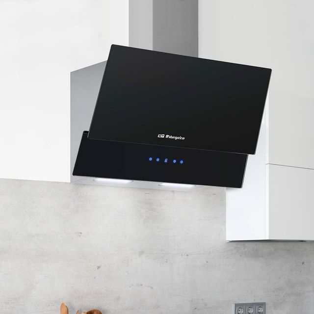 Campana decorativa cristal negro 90 cm