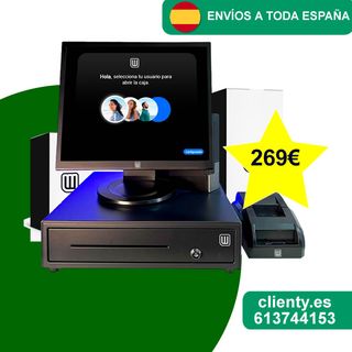 TPV facil de usar, con sus accesorios