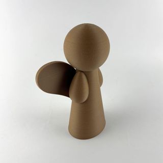 Angelo di Natale Decorativo - Effetto Legno