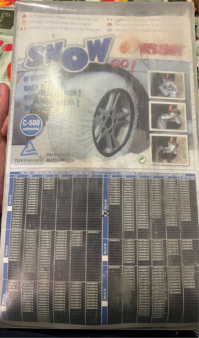 Cadenas nieve textiles isse