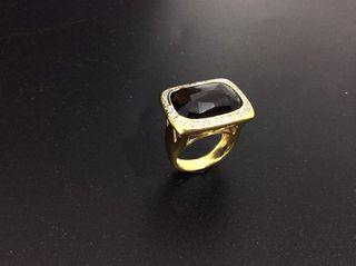 anillo oro 18k con piedra
