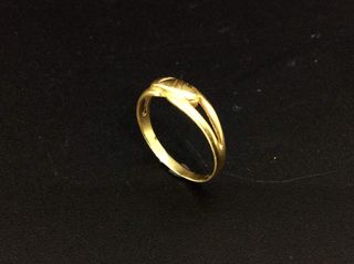 anillo oro 18k con circonita