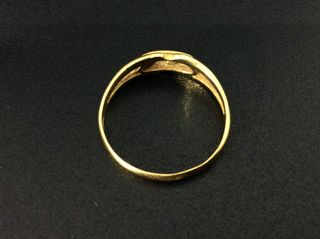 anillo oro 18k con circonita