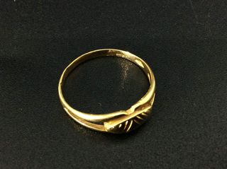 anillo oro 18k con circonita