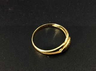 anillo oro 18k con circonita