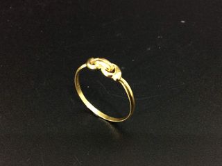 anillo oro 18k con circonita