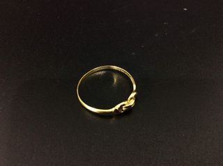 anillo oro 18k con circonita