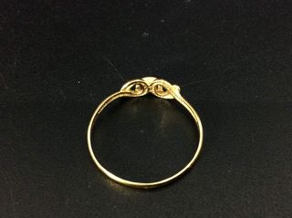 anillo oro 18k con circonita