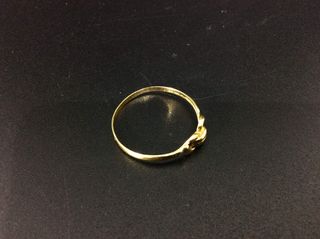 anillo oro 18k con circonita