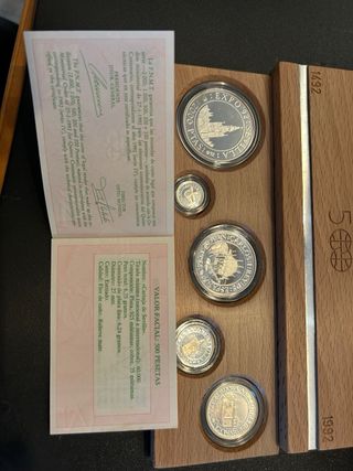 Moneda de plata de expo Sevilla