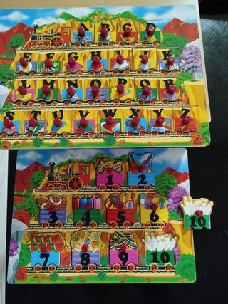 Puzzle encajable madera 2 años 
