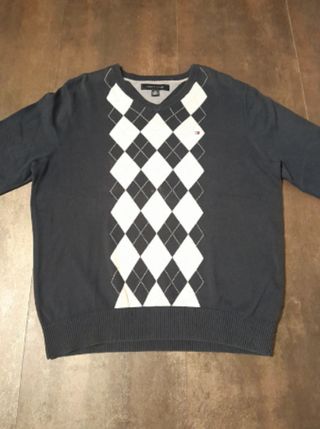 Maglioncino cotone rombi Tommy Hilfiger
