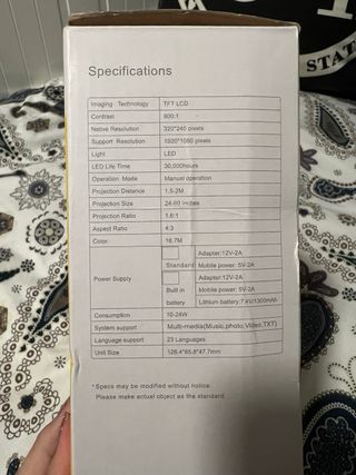 Proyector led FULL HD