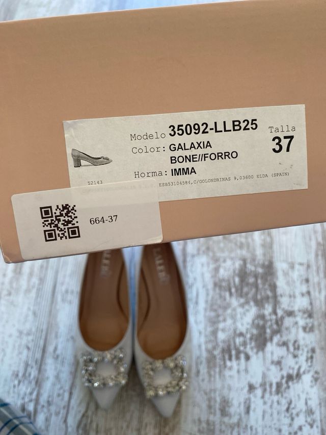 Zapatos cenicienta blancos novia