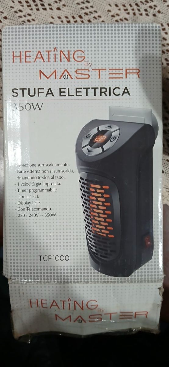 Stufetta elettrica 350 W con telecomando