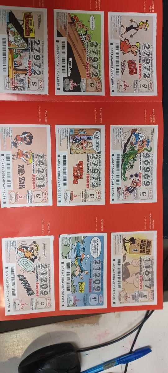 Lotería clásicos del comic