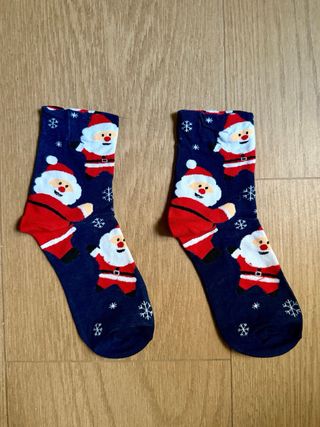 Calcetín Navideño / talla 36 39 / Nuevo Sin Usar