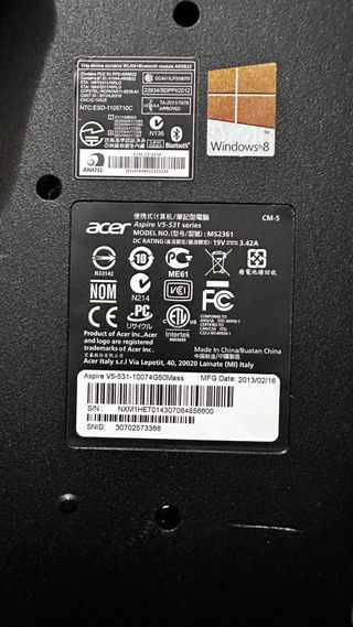 Aspire V5 531 series - pezzi di ricambio