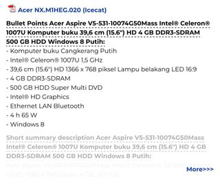 Aspire V5 531 series - pezzi di ricambio