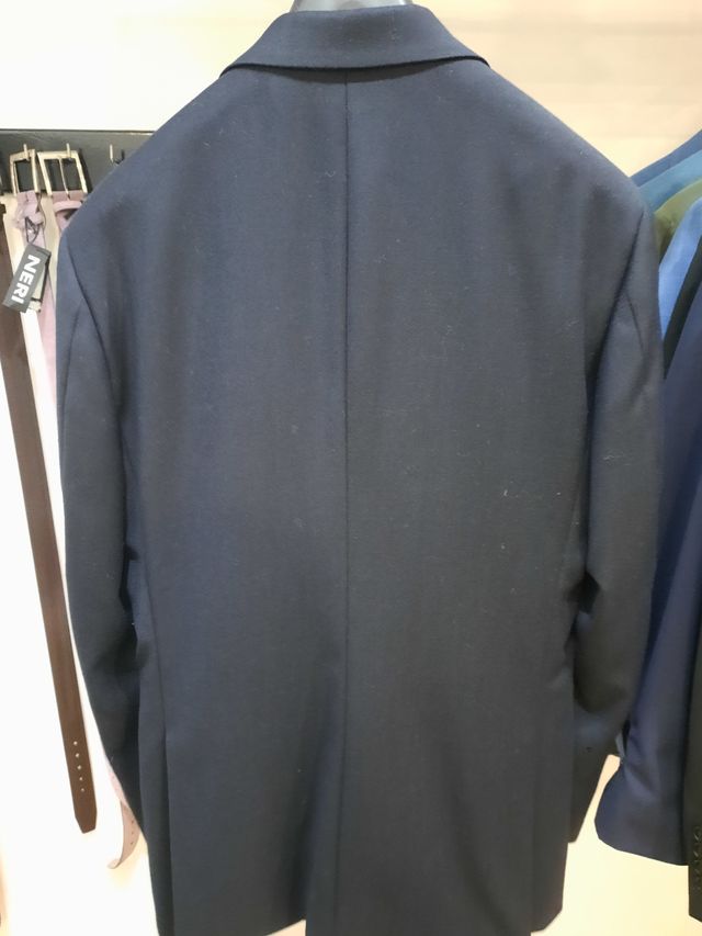 Abito elegante blu uomo invernale