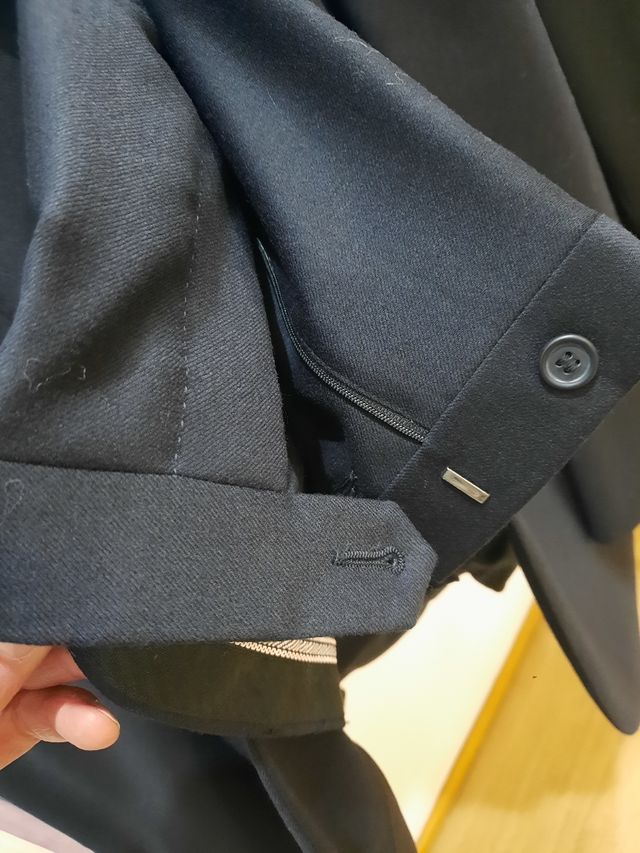 Abito elegante blu uomo invernale
