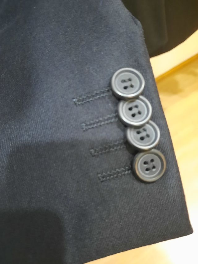 Abito elegante blu uomo invernale