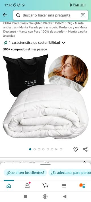 Edredón pesado 9 Kgs