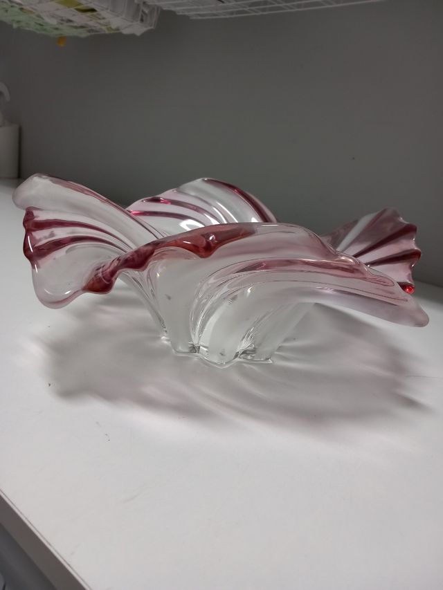 Tigela grande de vidro