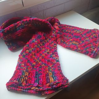 Bufanda lana multicolores artesana