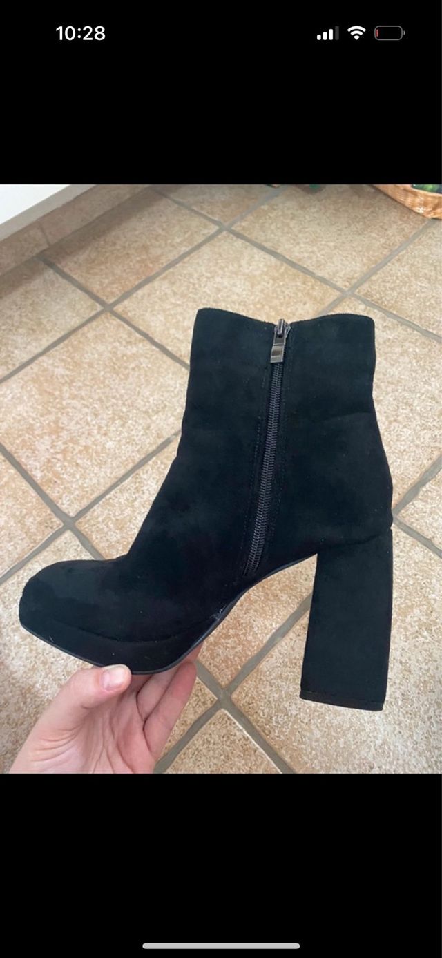 Botines tacon cuadrado