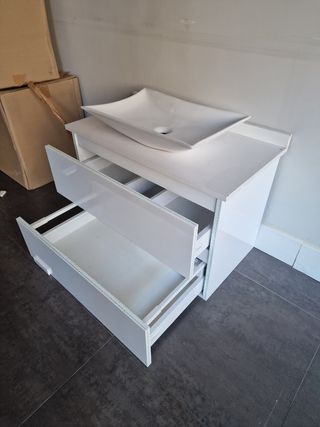 Mueble baño suspendido 80