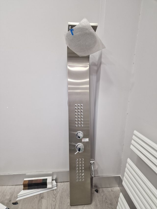 Columna ducha hidromasaje  inoxidable