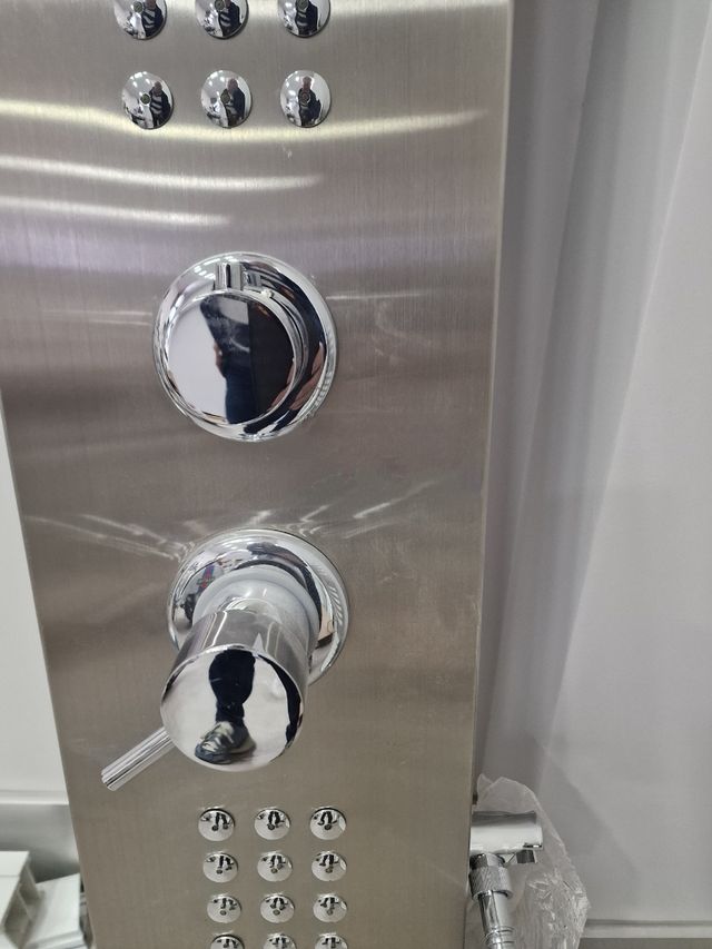 Columna ducha hidromasaje  inoxidable