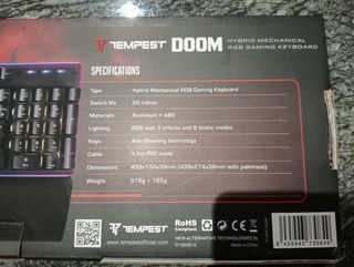 Teclado gaming TEMPEST DOOM