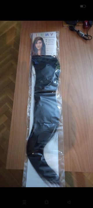 Extensiones de queratina negras