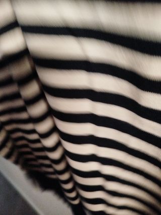 Jersey a rayas con cuello y puños desmontable