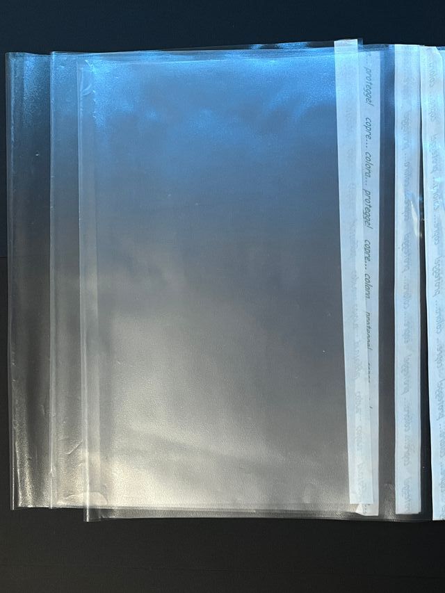 3 copertine trasparenti ed adesive per libri