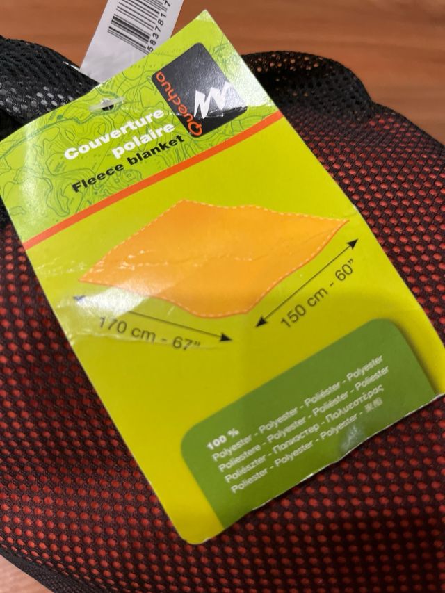 Manta polar quechua nuevo a estrenar