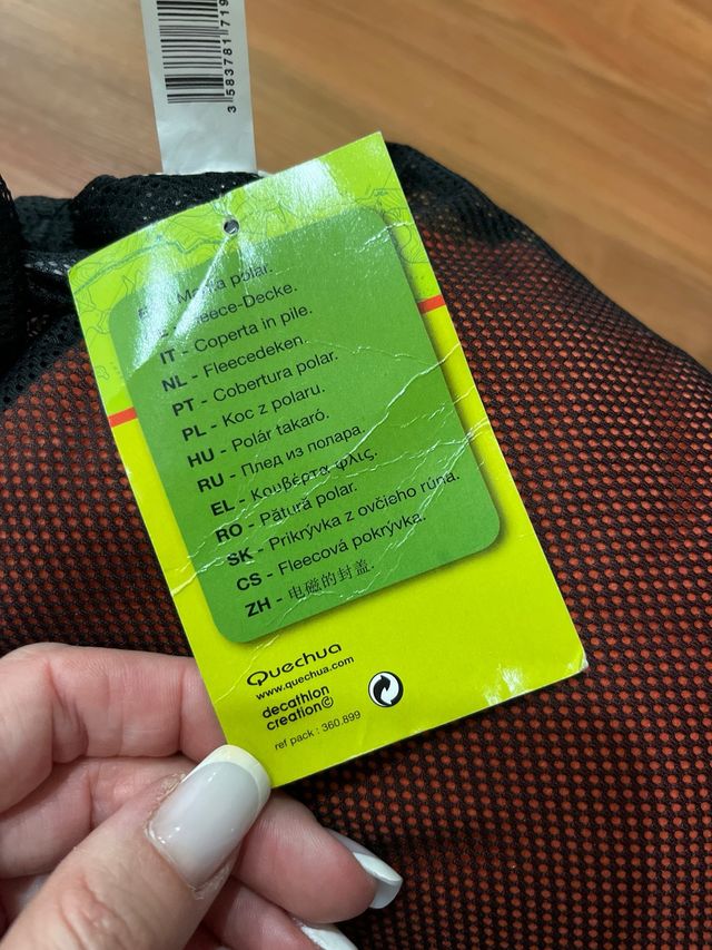 Manta polar quechua nuevo a estrenar