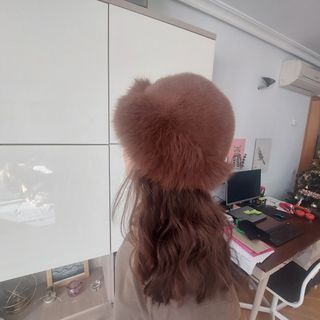 Gorro pelito marrón claro tipo Rusa