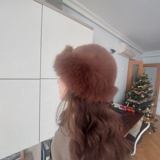 Gorro pelito marrón claro tipo Rusa