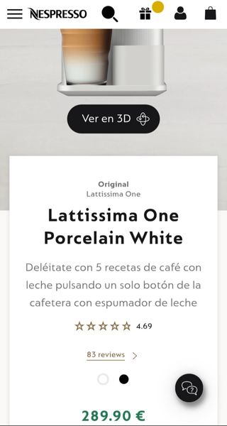 Cafetera nespresso delonghi