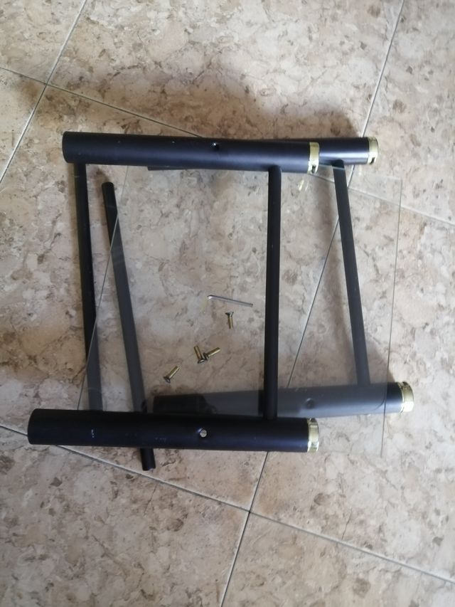 mesilla auxiliar de cristal desmontable