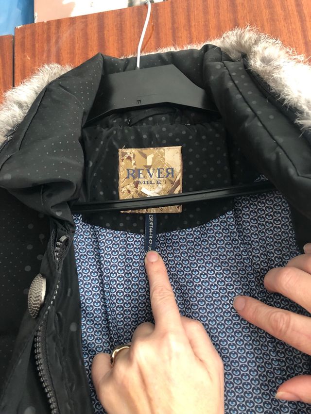 Abrigo mujer de plumas