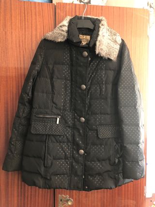 Abrigo mujer de plumas
