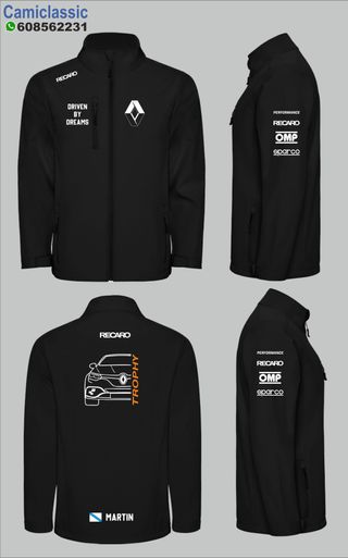 chaqueta renault clio MEGANE WILLIANS T LOS MODELO