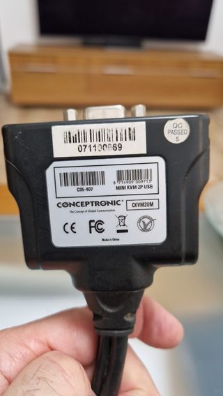 KVM CONMUTADOR USB ENTRE DOS ORDENADORES